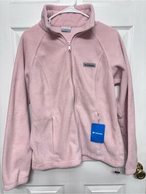 Columbia Girls' Light Pink Full-Zip Fleece Jacket